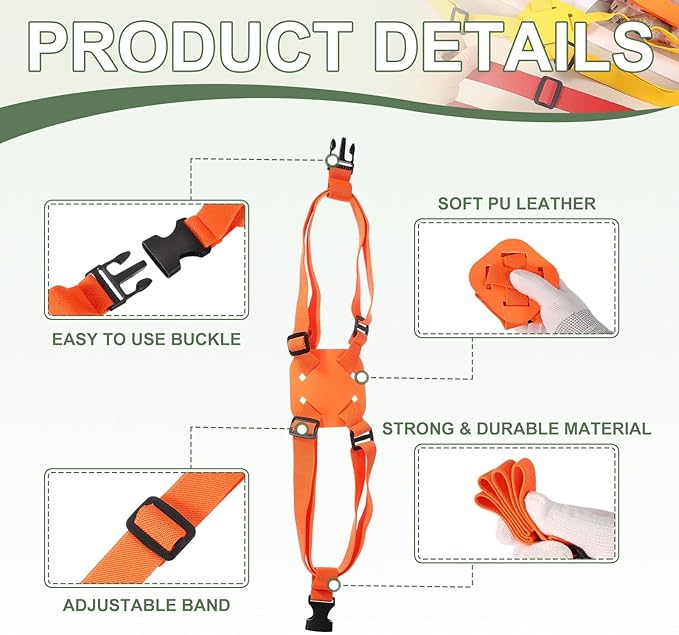 Adjustable Luggage Straps, Suitcase Elastic Strap Bag Bungee with Buckles Travel Accessories - Fitting for(Travel/Add A Bag/Securing Luggage), 27-66 Inch & 2Pcs & Orange