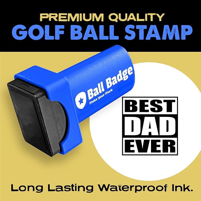 Ball Badge - Golf Ball Stamp (The Icon Series), Golf Ball Marker, Reusable Golf Ball Marking Tool to Identify Golf Balls