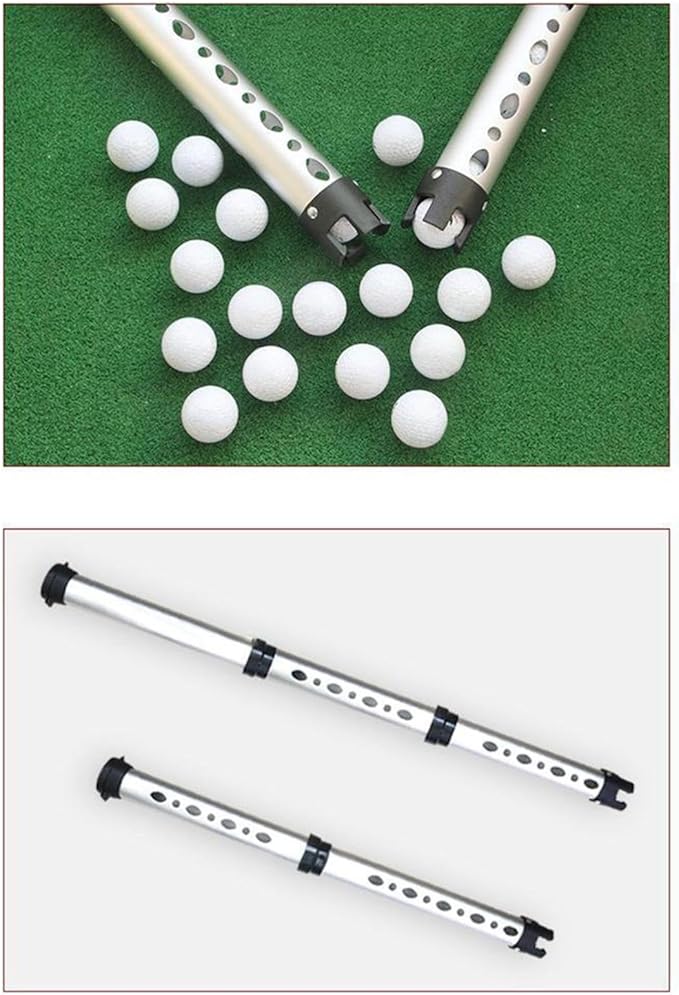 Golf Ball Retriever Collector Sturdy Professional Practice Aid for Men Women Ergonomic Training Accessories Grabber Tool