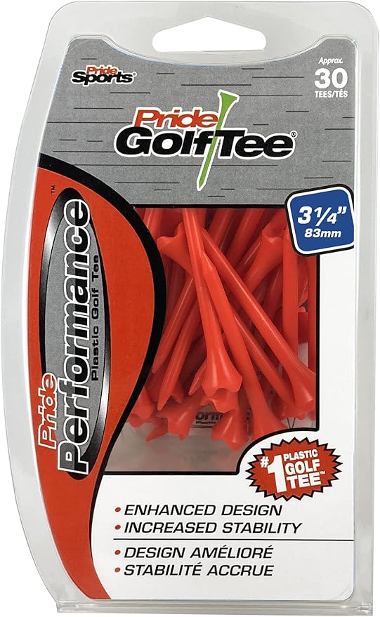 Pride Performance 3-1/4" Golf Tee, 30 Count