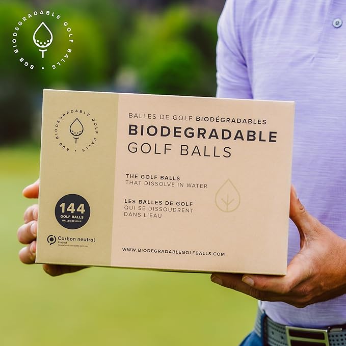 Biodegradable Golf Balls BGB Water Dissolvable | Eco Friendly Golf Gift | Water Soluble | Perfect for Outdoor Practice | Dissolves in 2-4 Weeks