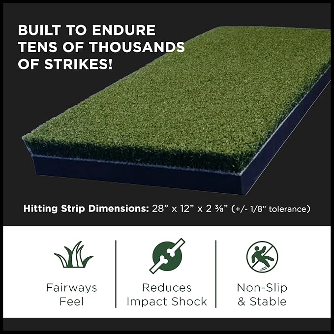 SIGPRO Hitting Strips - Professional-Grade, Replaceable Golf Hitting Mat - Realistic Hitting Surface - Replaceable with SIGPRO - Joint-Friendly