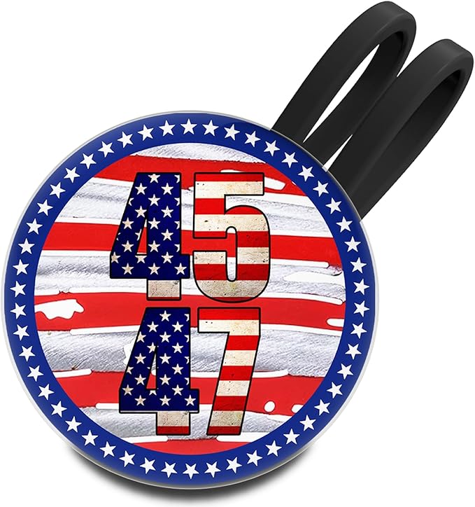 Funny Patriotic Golf Ball Marker with Magnetic Hat Clip - Golf Accessories Golf Gadgets for Golfers Golf Lovers