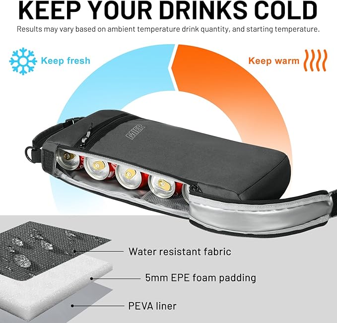 MIER Cooler Backpack Insulated Soft Cooler Bag Portable Leakproof Camping Lunch Backpack for Men and Women Lightweight Thermal Bag for Hiking Shopping Travel