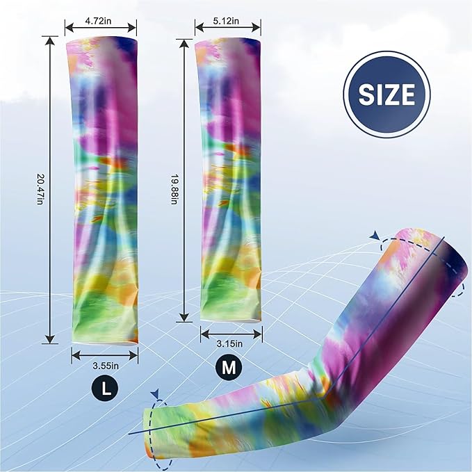 Cooling Arm Cover For Men & Women - Uv Sun Protection Arm Sleeves For Driving Golfing Fishing Cycling Hiking (L)