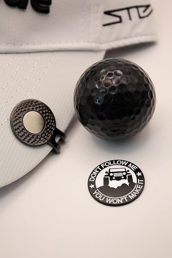 Funny Golf Ball Marker + Premium Magnetic Hat Clip | Unique Gift for Men & Women Golfers | Hilarious Golf Accessory for Any Golfer | NEW Designs!