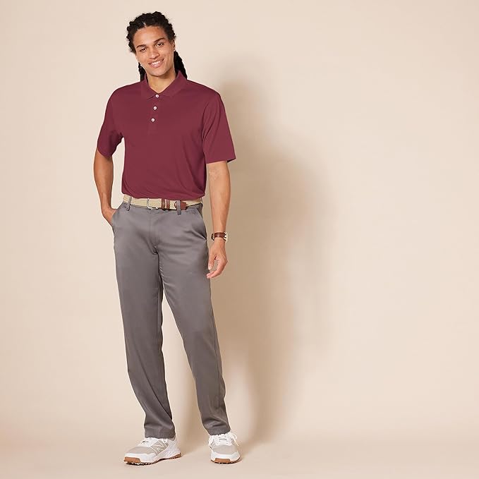 Amazon Essentials Mens Golf Polo Shirt, Moisture-Wicking Quick Dry, Short Sleeve