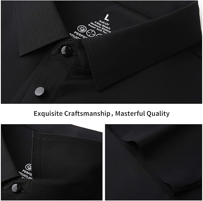 Esabel.C Golf Shirts for Men Dry Fit Performance Short Sleeve Print Moisture Wicking Collared Shirt