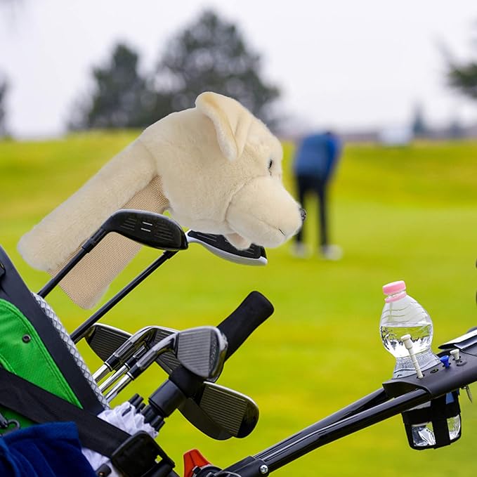Labrador Retriever Golf Driver Head Cover, Funny Golf Head Covers, Cute Animal Golf Club Head Covers Golf Gifts for Men Women Plush