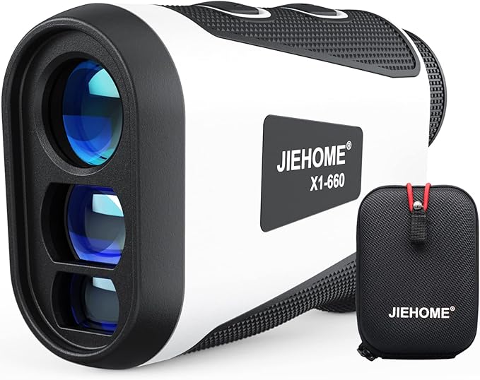 X1 Golf Rangefinder with Slope, Flagpole Lock and Vibration, 660/1100YDS Laser Rangefinder for Golfing & Hunting, Rechargeable Laser Range Finder Distance Measuring with High-Precision
