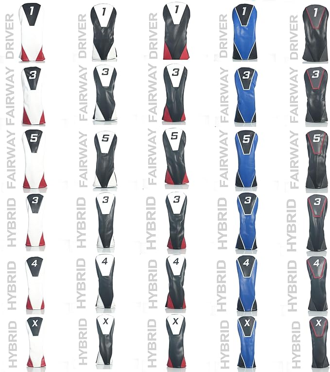 Single Headcover, Easy Slip-On Easy-Off Golf Club Head Cover, Fleece Lined Interior, Water Resistant and Durable Shell, Individual Retail Pack