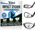 Golf Impact Tape - High-Resolution Strike Stickers for Iron, Wood & Fairway Clubs, Non-Residue, Swing Training Aid Impact Labels