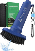 Water Golf Club Cleaner Brush with Towel, Magnetic Golf Club Brush Groove Cleaner, Golf Bag Accessories for Men Gifts