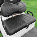 Golf Cart Seat Covers Compatible with Yamaha Drive G29 2007-2016 and 2017+ Drive 2 Carts, Made Thick Premium Marine Leather Custom Diamond Stripe Soft Comfortable/Anti-Scratch/Anti-Fading