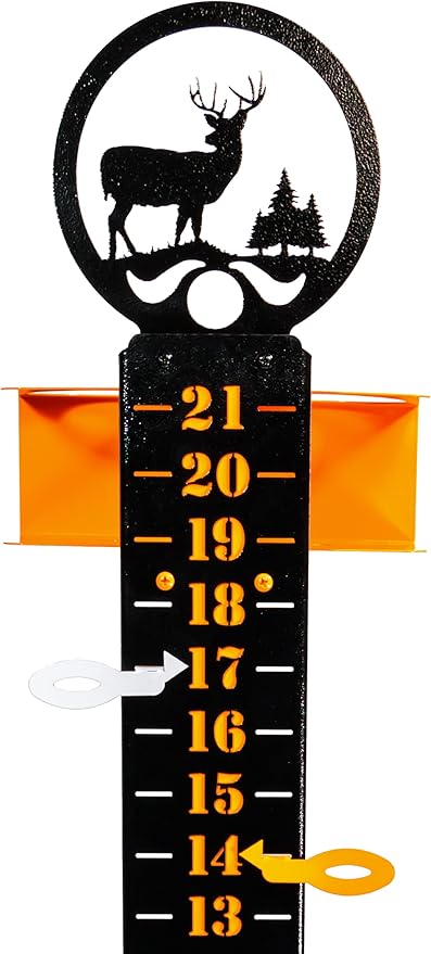SWEN Products Deer Buck Steel Metal Lawn Scoreboard