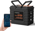 12V 100Ah LiFePO4 Battery, PowerUrus 12V 100Ah BCI Group24 LiFePO4 Lithium Battery with APP, 100A BMS, 4000+ Deep Cycle LiFePO4 Battery,12V Lithium Iron Phosphate Battery for RV, Solar, Trolling Motor