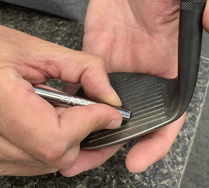 GrooVex Golf High Precision Carbide Groove Sharpener, Maximum conforming Groove Geometry (.035" W .020" D .010" Edge Radius)