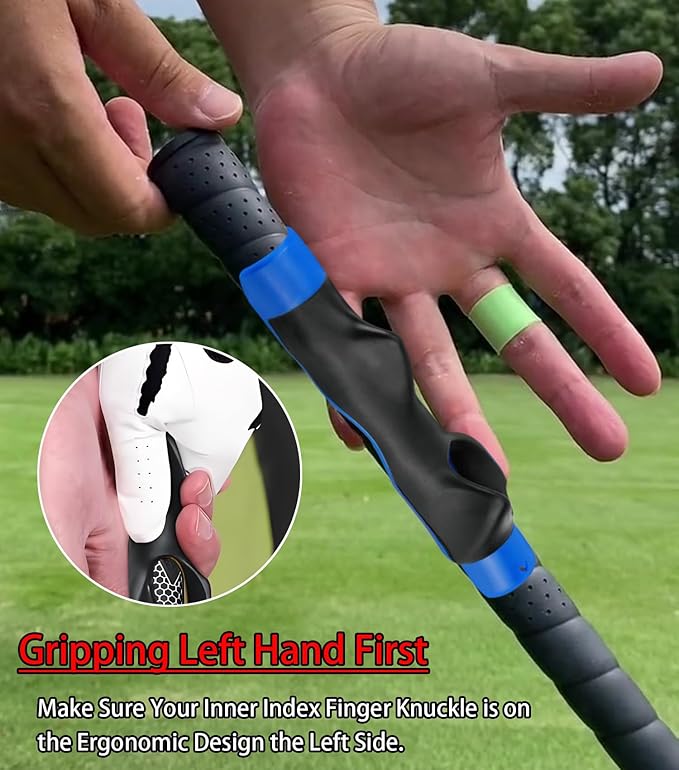 2 Pcs Golf Grip Trainer, Lightweight Golf Training Aid to Help Train Correct Hand Position, Right Hand Golf Swing Trainer
