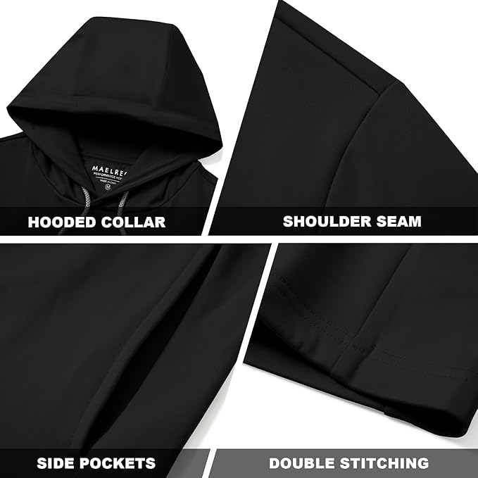 Hoodies for Men Golf Fleece Hooded Sweatshirts Dry Fit Athletic Lightweight Casual Midlayer Mens Hoodies Pullover