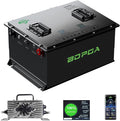 48V 65Ah Lithium Battery Golf Cart with Charger, Golf Cart Batteries Built-in Smart Bluetooth 150A BMS, Touch Monitor & Mobile APP, 4000+ Cycles LiFePO4 Battery, 30-Mile Range