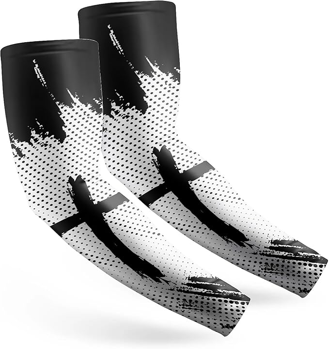 Cooling Arm Cover For Men & Women - Uv Sun Protection Arm Sleeves For Driving Golfing Fishing Cycling Hiking (L)