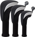 Golf Head Covers for Fairway Woods Driver Hybrids 5 Pieces Nylon Mesh Sports Fan Golf Club Headcovers-Golf Accessories for Men Women.