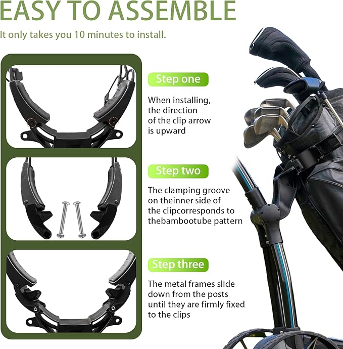 Golf Bag Accessories for MGI Ai Navigator GPS+, Enhanced Stability Golf Bag Stabilizers and Stand to Eliminate Bag Twisting(A Pair)