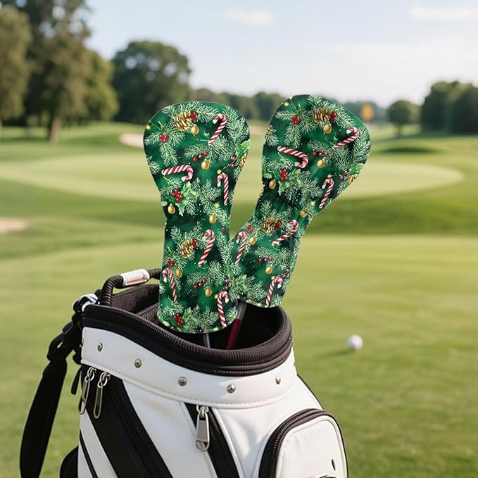 Golf Club Head Covers for Club Protective, Waterproof PU Leather Driver Fairway Wood Hybrid Head Cover