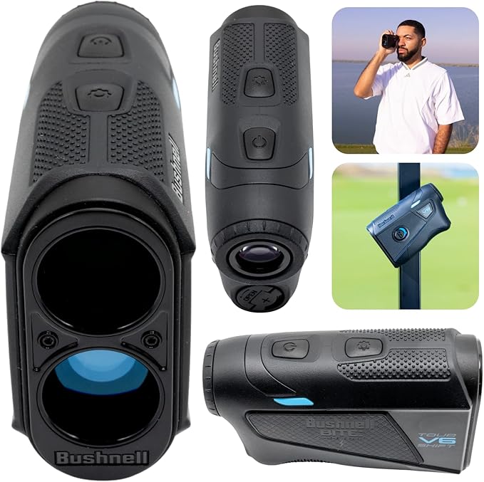 Bushnell Tour V6 / Tour V6 Shift Laser Golf Rangefinder with Wearable4U Bundle