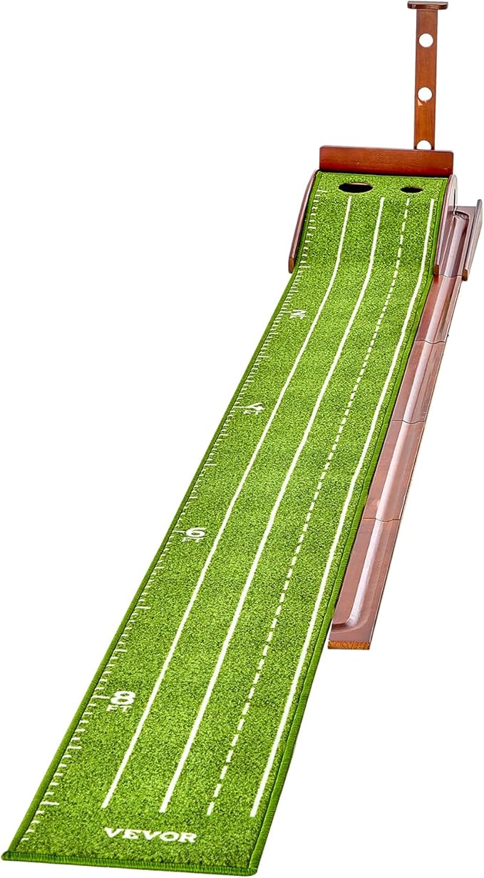 VEVOR Golf Putting Mat, Putting Green Indoor, Putting Matt for Indoors, Sports Spin n Putt Golf Game, Perfect Practice Putting Mat, Golf Putting Mats Practice Auto-Ball Return