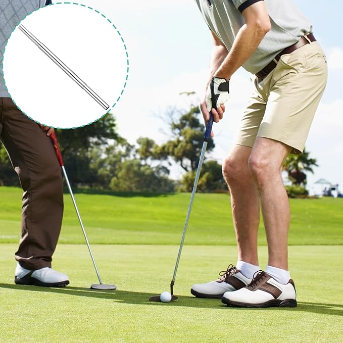6Pcs Golf Club Extension Steel Shaft, for Iron Wooden Golf Repair and Replacement of Equipment Parts