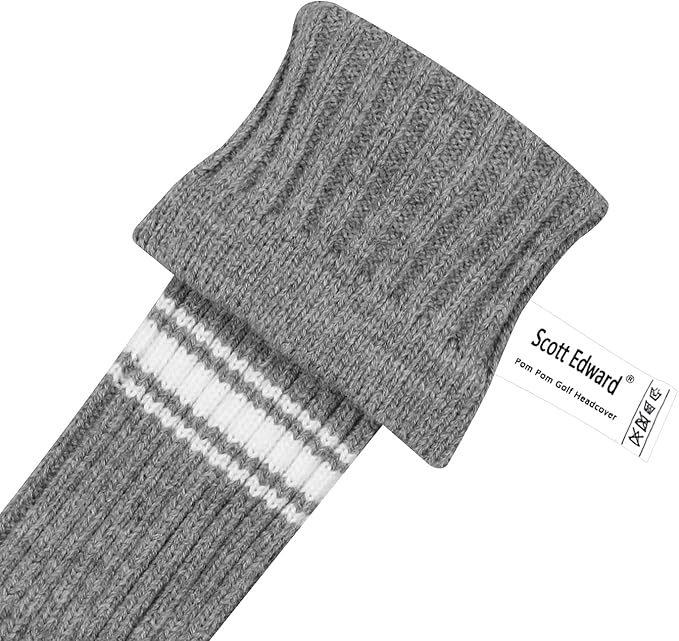 Scott Edward Knit Wood Golf Club Head Covers 4 Pieces Knitted Item Fit Over Well Driver Wood(460cc) Fairway Wood and Hybrid(UT)