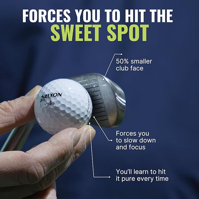 PureGrip™ Golf Training Aid Club – Right-Handed Swing Trainer with Small Club Head and Molded Grip for Consistency and Accuracy – Improve Muscle Memory, Grip Position, and Swing Tempo