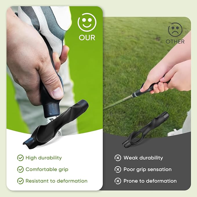 Golf Grip Trainer, Golf Training Aid, Easy To Carry to the Practice Area, Grip Trainer Club to Help Train Correct Hand Position, Golf Accessories Improve Your Swing Rhythm