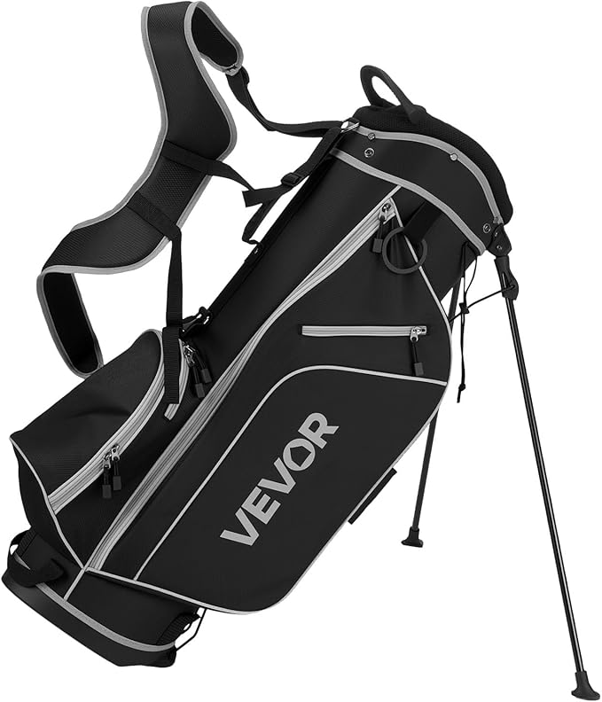 VEVOR Golf Club Set, 12 Pieces Golf Club Complete Set Right Handed with 460CC #1 Driver, #3 & 5 Fairway Wood, #4 Hybrid, #5/#6/#7/#8/#9/#PW/#SW Irons, L-Shaped Putter, Golf Stand Bag