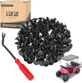 10L0L Universal Plastic Rivets for EZGO Club Car Yamaha Golf Cart, Auto Body Fastener Push Pin Screw Panel Fixings Clips Black