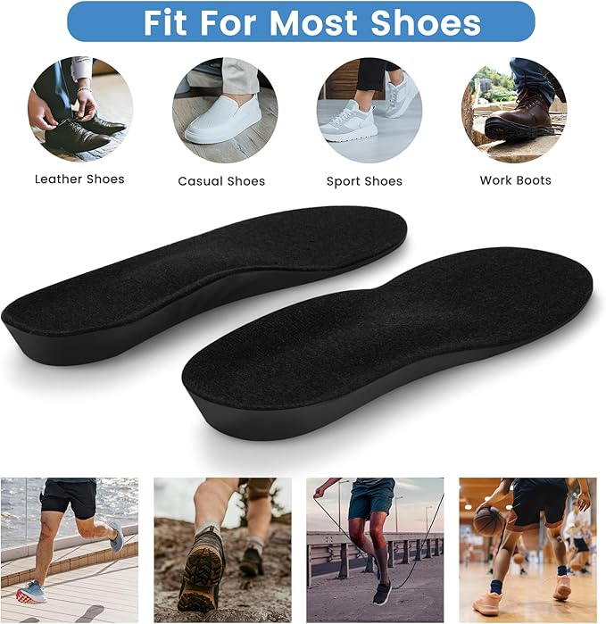Shoe Insoles,Memory Foam Insoles Plantar Fasciitis Orthotics Shoe Inserts, Providing Excellent Shock Absorption for Feet Relief, Comfortable Insoles for Women Men Everyday Use, (S [US M: 4-6/W: 5-7])