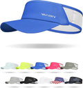 Sports Sun Visor Hats for Women Men Lightweight Breathable Cooling Stretchy Visors Foldable UPF 50+ for Running Tennis Golf