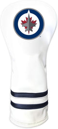 Team Golf NHL White Vintage Fairway Golf Club Headcover, Form Fitting Design, Retro Design & Superb Quality
