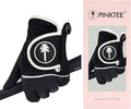 PINKTEE Women's RainGrip Golf Glove Left Hand All Weather Ladies Soft Golf Gloves with Marker for Hot Wet Weather