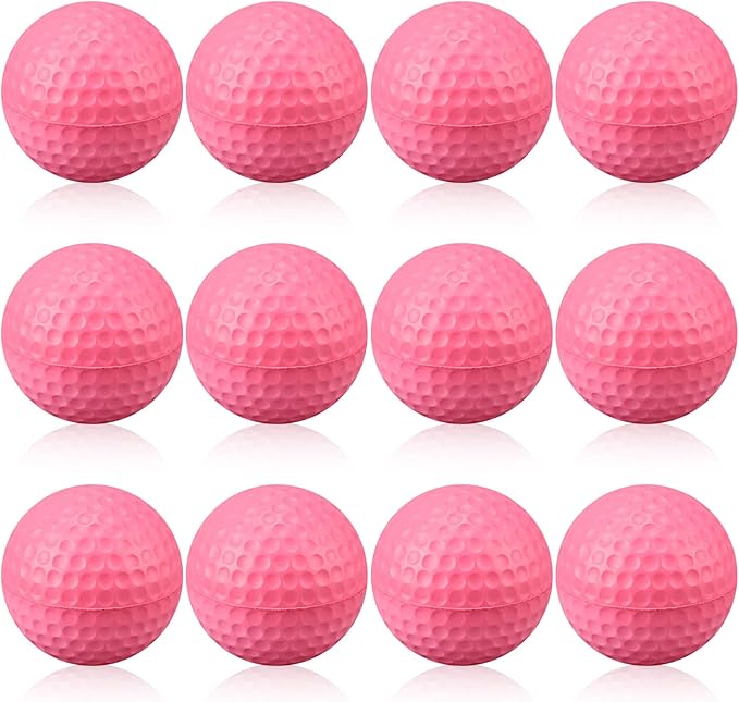 12 Pcs Foam Golf Practice Balls Soft Foam Balls for Golf Practice Realistic Feel and Flight Sport Training