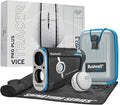 Bushnell Golf Tour Hybrid GPS Laser Rangefinder with Vice Balls | Slope Compensation, Magnetic Mount, Front/Middle/Back Distance, 1300 YD Range, PinSeeker | Signature Series Golf Towel