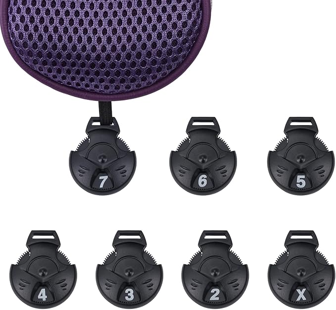 Andux 4pcs/Pack Long Neck Golf Hybrid Club Head Covers Dial No. Tag CTMT-02