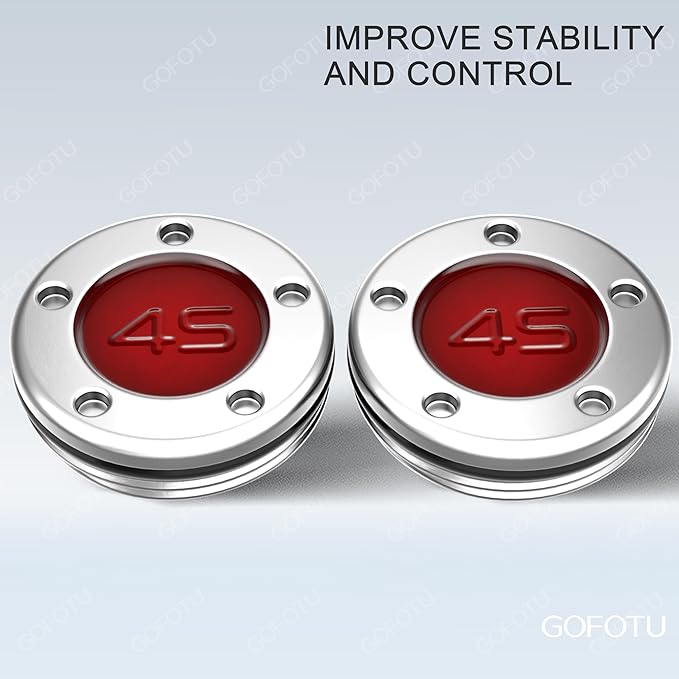2pcs 5g/10g/15g/20g/25g/30g/35g/40g Choose weight Golf Custom Weights Compatible with Titleist Scotty Cameron Golf Club Putters Newport Red (2PCS 45g(Doesn't include Wrench))