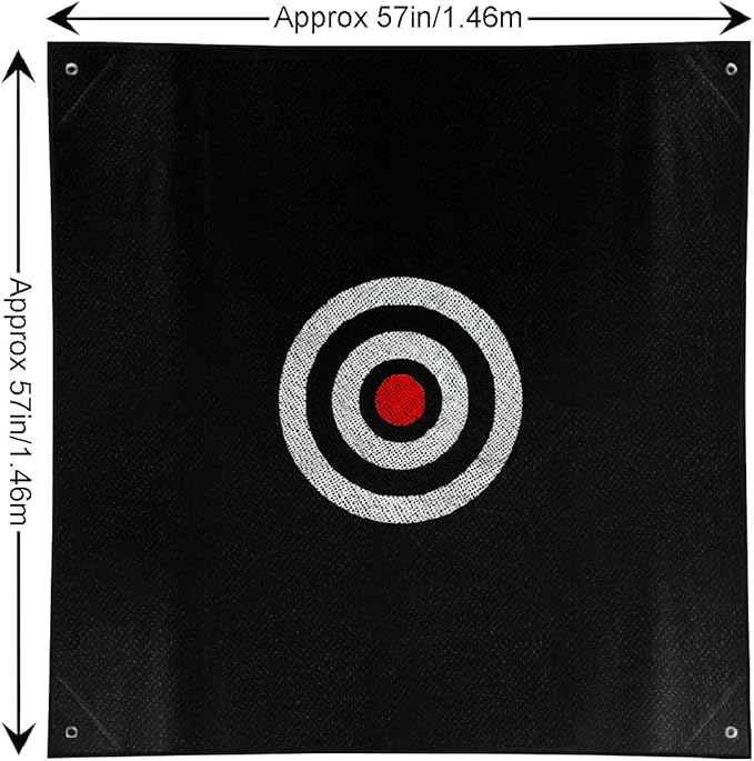57" x 57" Silent Practice Hitting Net - Mute Golf Target Cloth for Training Aids Indoor Outdoor