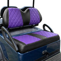 NOKINS Golf Cart Diamond Seat Covers Kit, Fit for Club Car Precedent OEM Standard Front Seat Cushion, Golf Cart Vinyl Seat Cover, No Nails Required