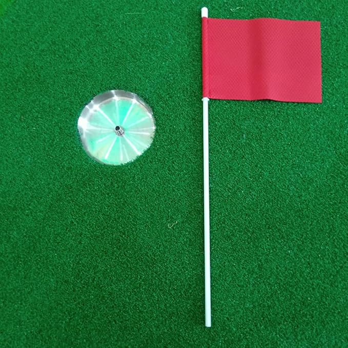 EKDJKK Golf Flagsticks Mini, Putting Green Flag for Yard, Trainging Accessory Practice Hitting Stainless Steel Golf Green Cup with Flag(Size:1.3cm/0.51inch)