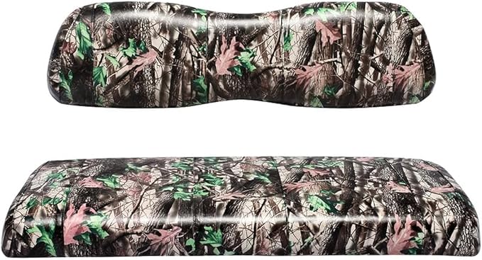 Club Car Post-2000 DS Golf Cart Front Replacement Seat Cover Set Made with Marine Grade Vinyl - Staple On Installation