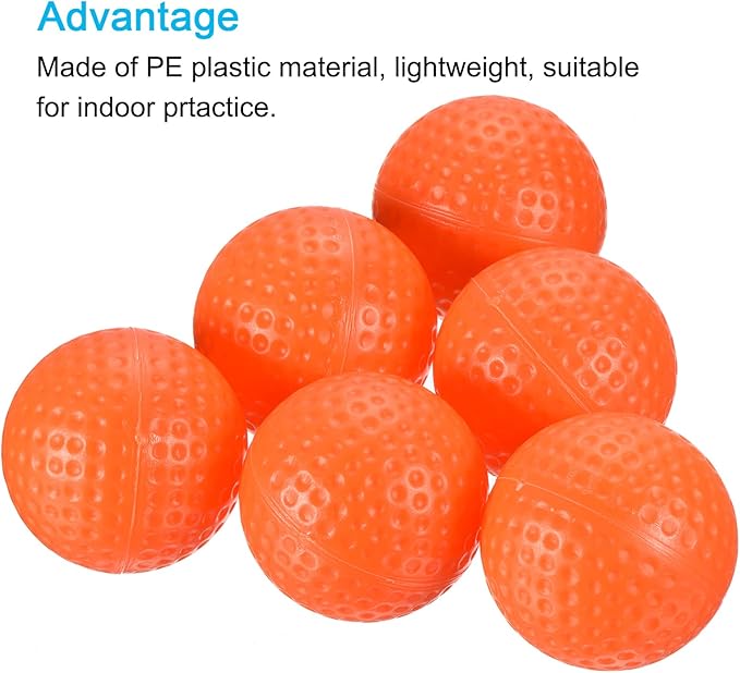 PATIKIL Golf Practice Balls, Hollow Flight Training for Indoor Swing Practice