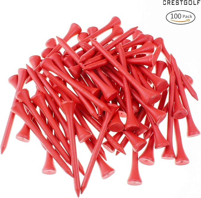 Crestgolf Golf Tee 2-3/4 inch Deluxe Tee Pack of 100